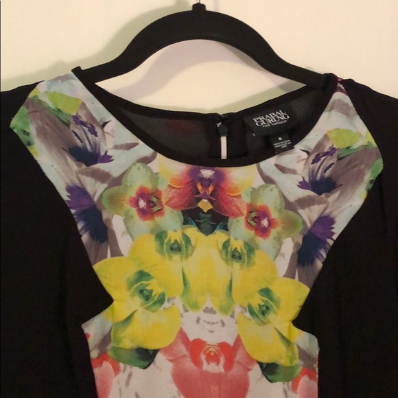 Prabal Gurung for Target black and floral dress - Picture 2 of 3